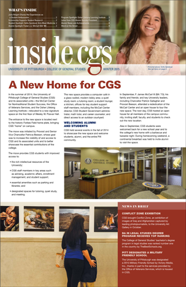 A New Home for CGS