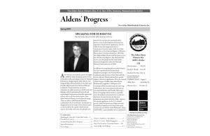 Aldens' Progress