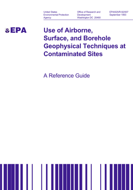 Use of Airborne, Surface, and Borehole Geophysical Techniques at Contaminated Sites