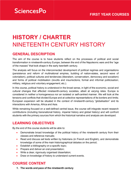 History Charter