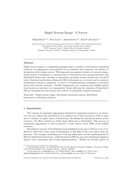 Single-System Image a Survey.Pdf (390.8Kb)