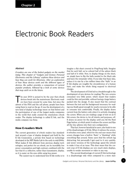 Electronic Book Readers