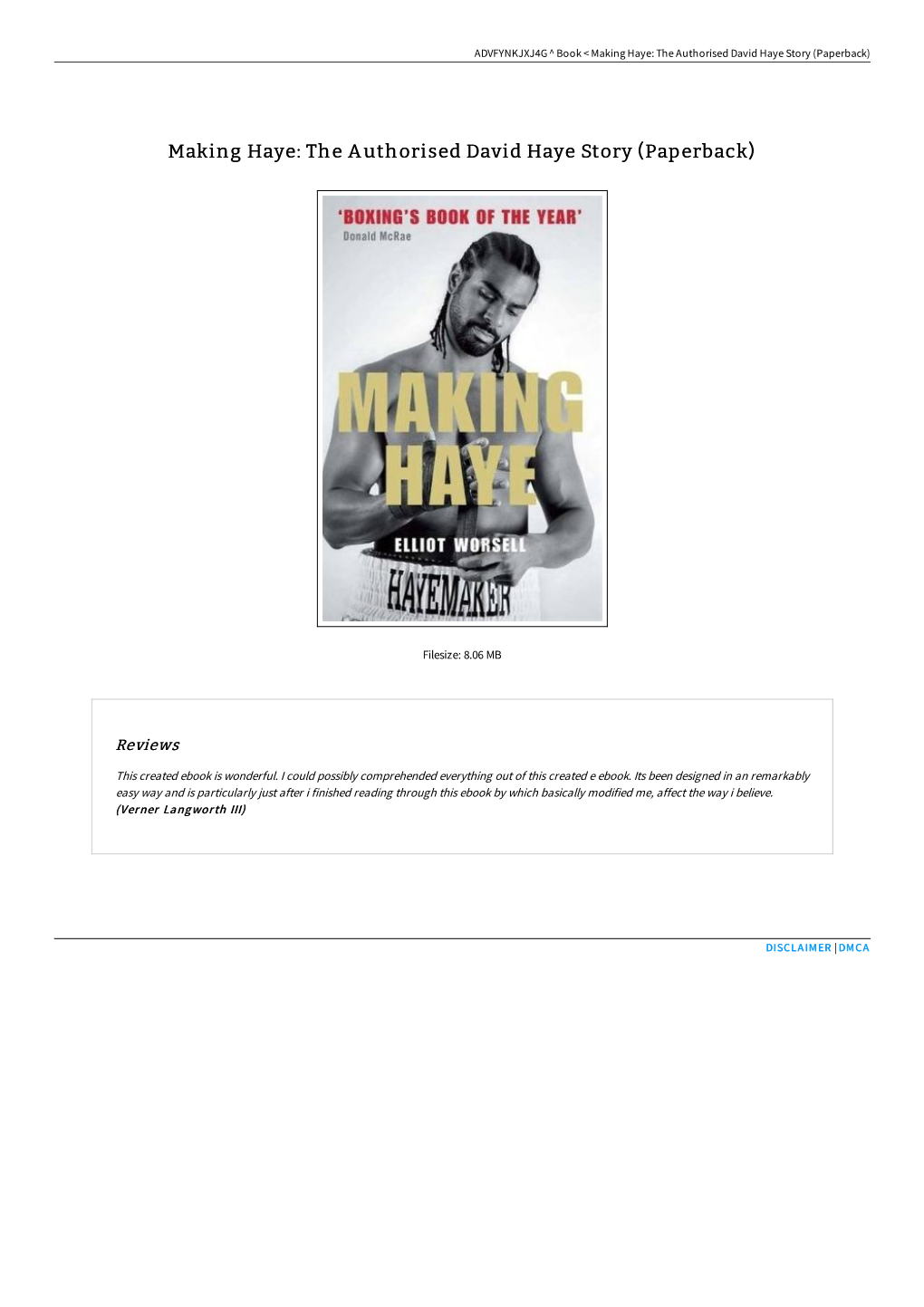 Read Kindle ^ Making Haye: the Authorised David Haye Story