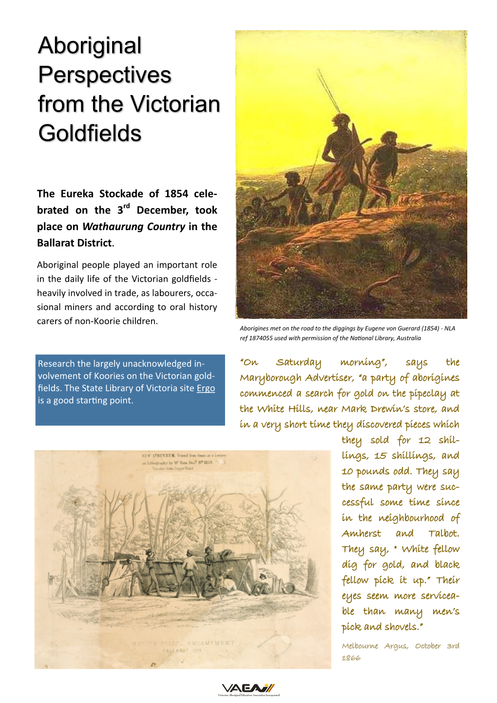 Aboriginal Perspectives from the Victorian Goldfields