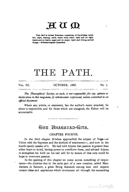 The Path V3 N7 October 1888