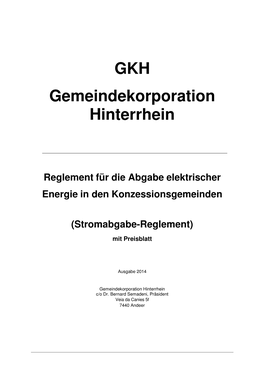 GKH Gemeindekorporation Hinterrhein