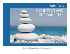 Counting and Probability Counting and Probability