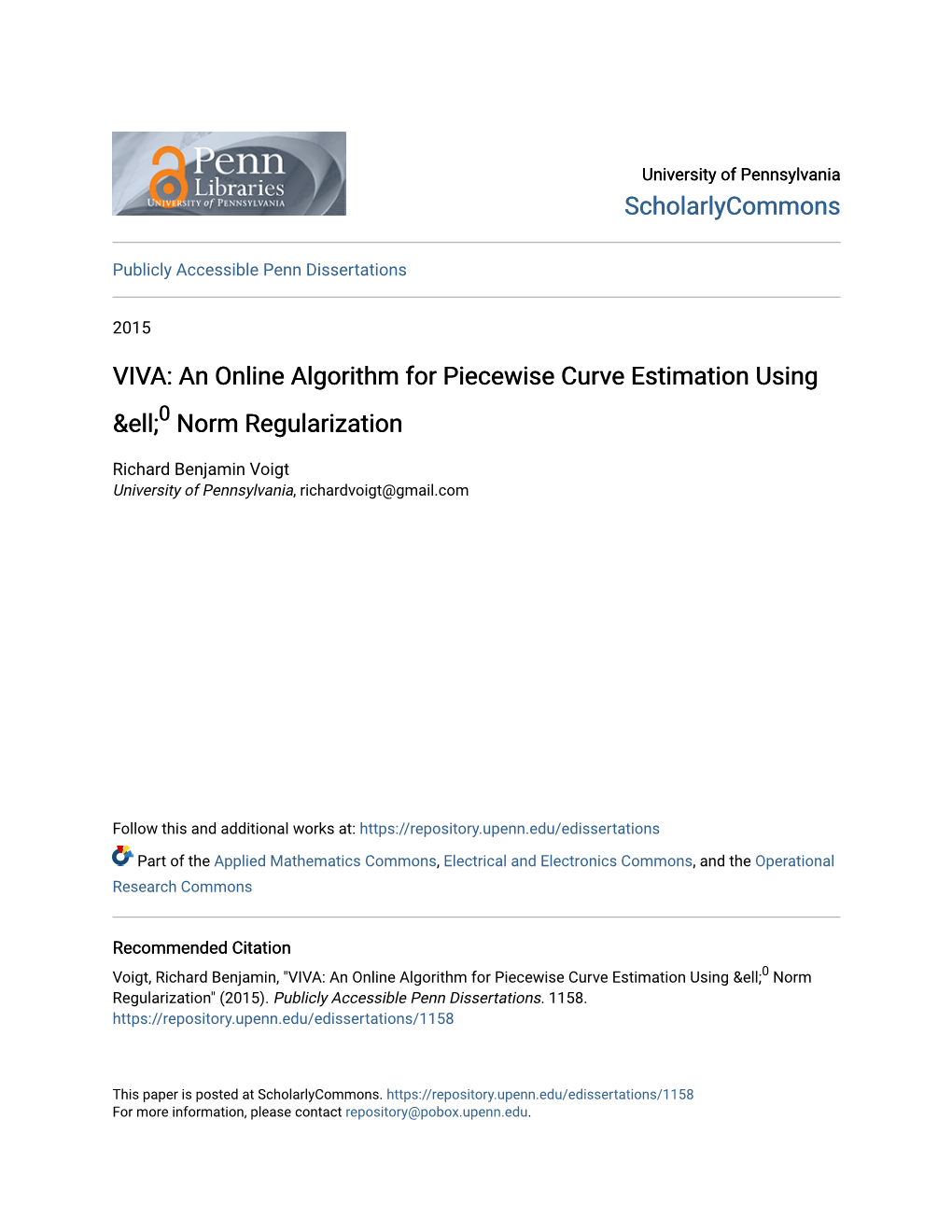 An Online Algorithm for Piecewise Curve Estimation Using &Ell;&lt;Sup&gt;