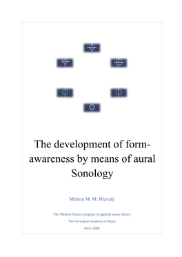 Awareness by Means of Aural Sonology