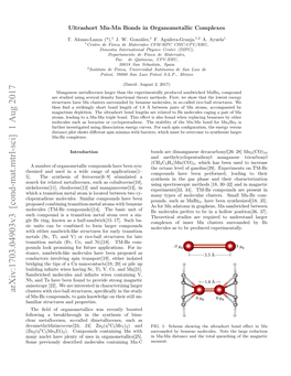 Ultrashort Mn-Mn Bonds in Organometallic Complexes