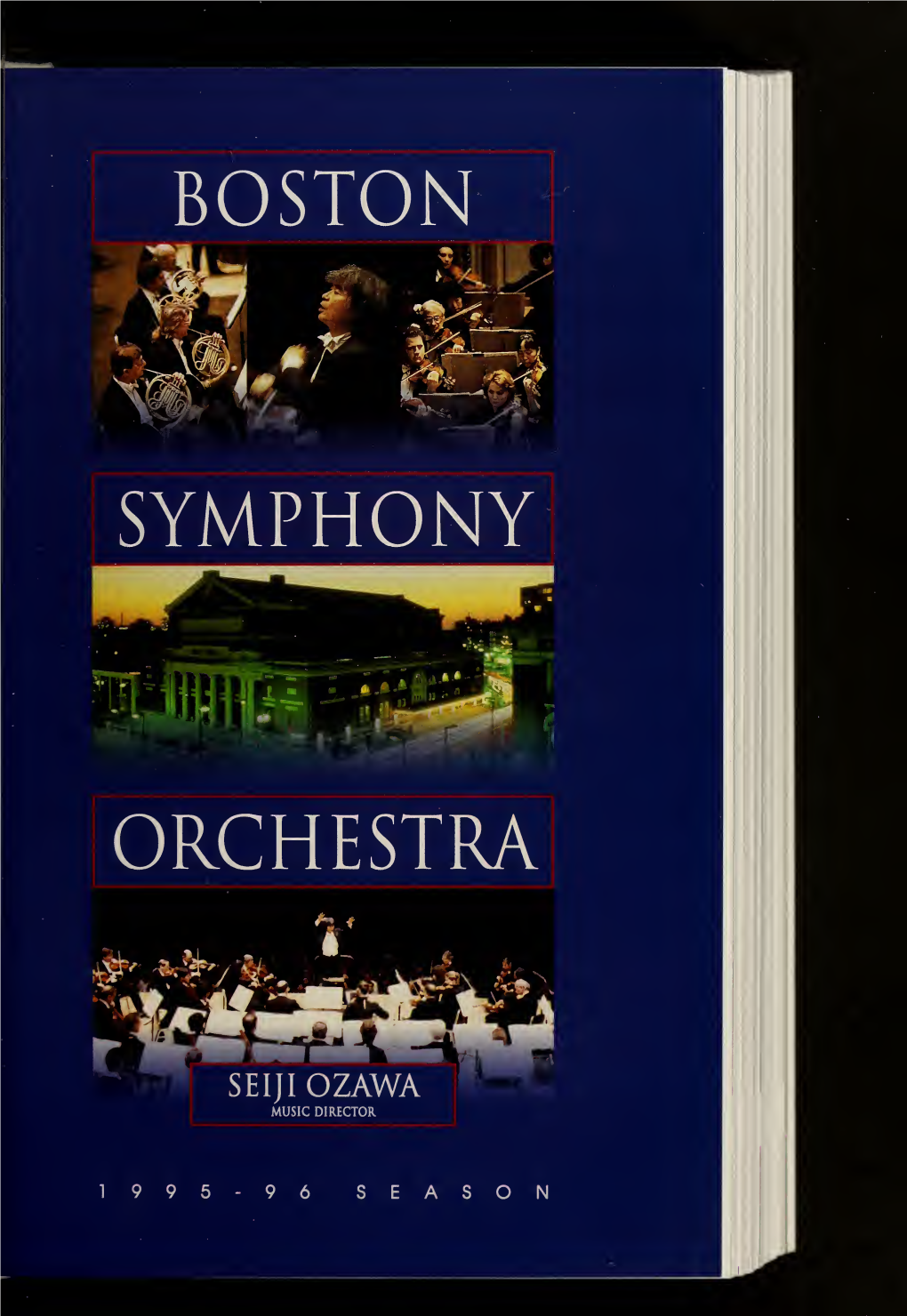 Boston Symphony Orchestra Concert Programs, Season 115, 1995-1996, Subscription, Volume 01