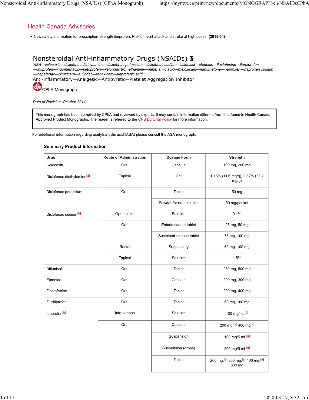 nonsteroidal-anti-inflammatory-drugs-nsaids-cpha-monograph-docslib