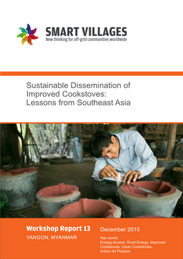 Sustainable Dissemination of Improved Cookstoves: Lessons from Southeast Asia