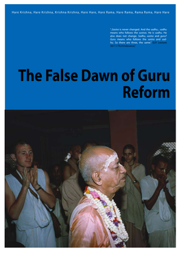The False Dawn of Guru Reform CONTENTS
