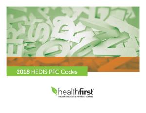 2018 HEDIS PPC Codes Quick Reference Guide for Prenatal and Postpartum Care (PPC)