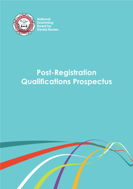 Post-Registration Qualifications Prospectus Introduction
