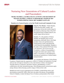 Nurturing New Generations of Cultural Leaders and Peacemakers