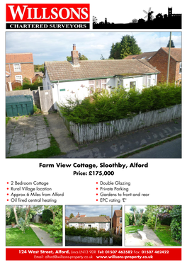 Farm View Cottage, Sloothby, Alford