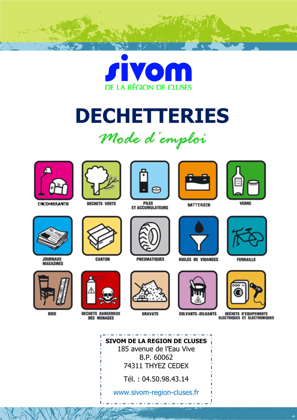 Mode D'emploi DECHETTERIES