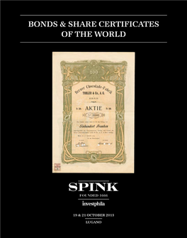 Bonds & Share Certificates of the World