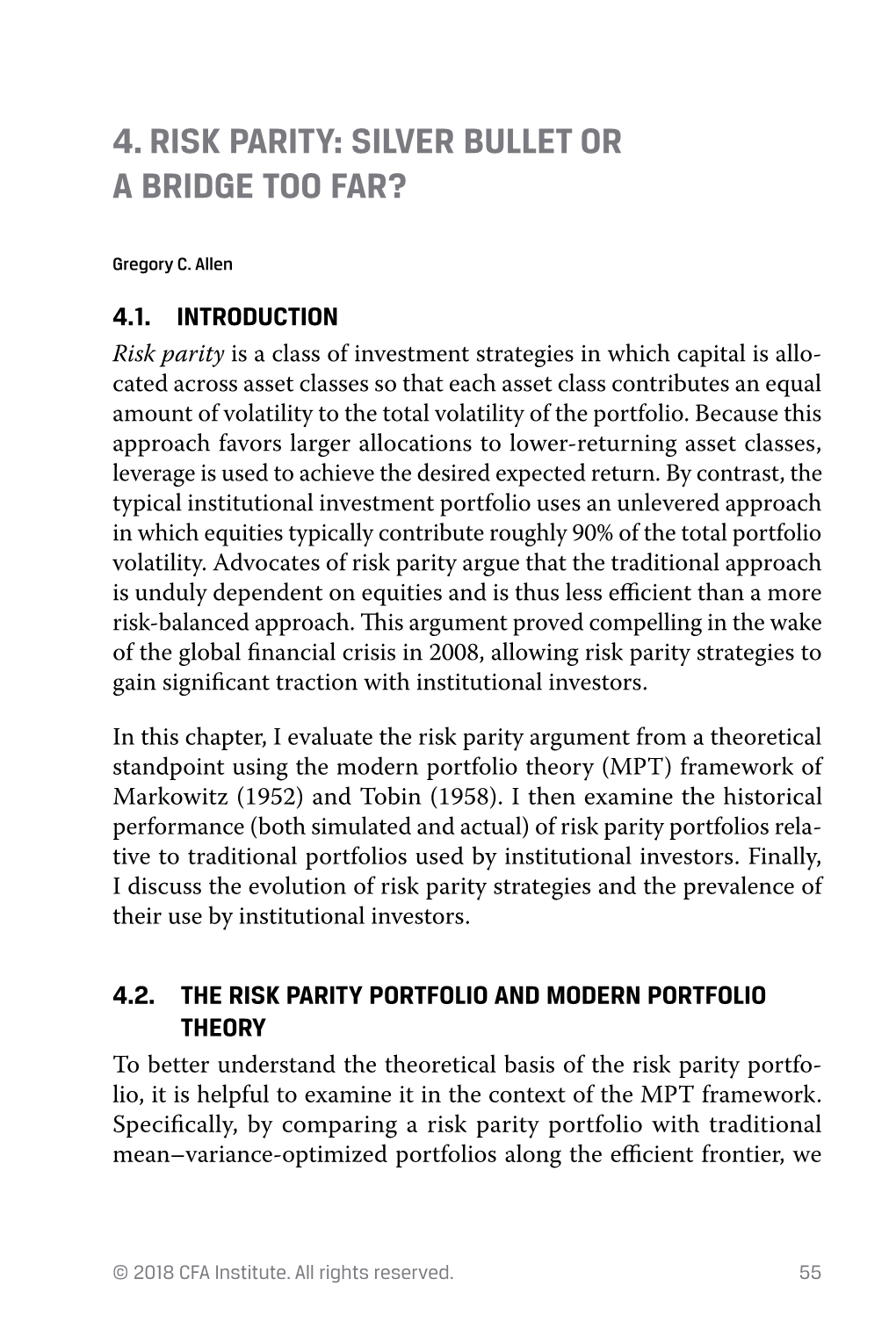 4 Risk Parity