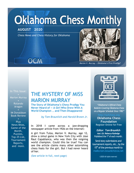 The Mystery of Miss Marion Murray