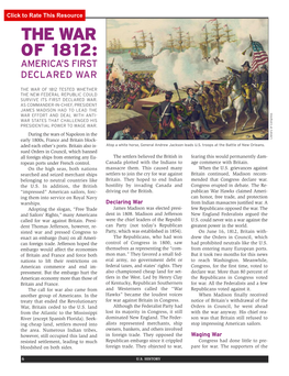 The War of 1812: America’S First Declared War