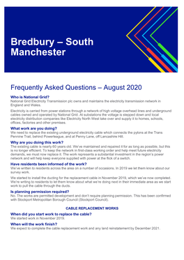 Bredbury – South Manchester Underground Cable