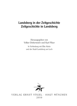 Landsberg in Der Zeitgeschichte Zeitgeschichte in Landsberg