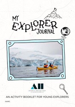 An Activity Booklet for Young Explorers