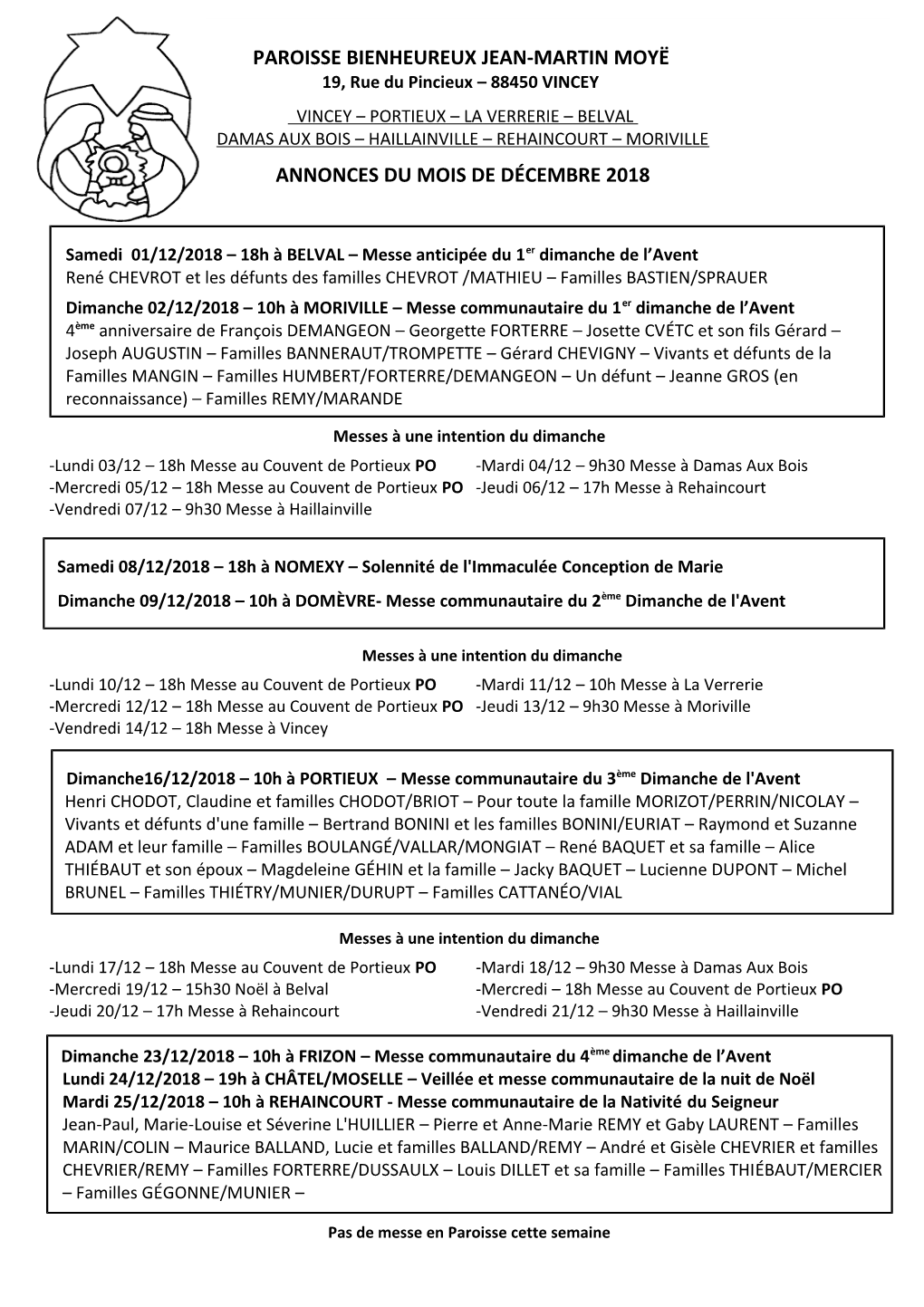 Feuille D'annonces Mensuelle