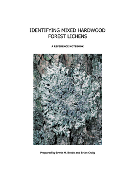 Identifying Mixed Hardwood Forest Lichens