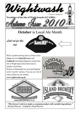 October Is Local Ale Month