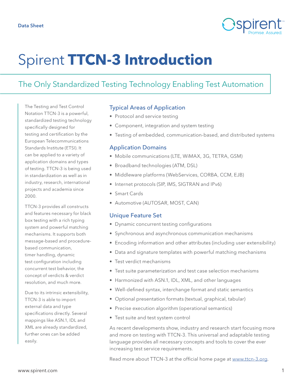 Spirent TTCN-3 Introduction