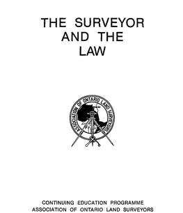 The Surveyor and the Law