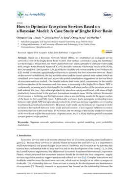 How to Optimize Ecosystem Services Based on a Bayesian Model: a Case Study of Jinghe River Basin