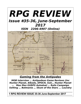 RPG Review, Issue 35 and 36, September 2017