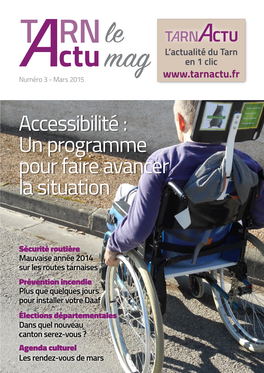 Accessibilité : Un Programme Pour Faire Avancer La Situation