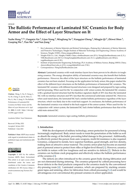 The Ballistic Performance of Laminated Sic Ceramics for Body Armor and the Effect of Layer Structure on It