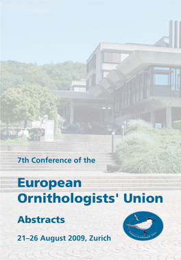7Th Conference of the European Ornithologists' Union