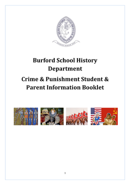 Burford School History Department Crime & Punishment Student