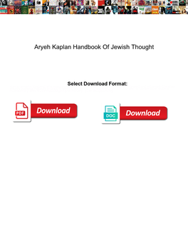 Aryeh Kaplan Handbook of Jewish Thought