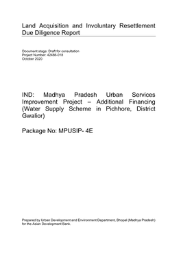 42486-018: Madhya Pradesh Urban Services
