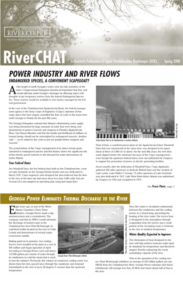 Power Industry and River Flows