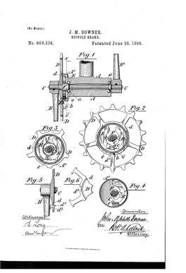 J. M. Downer. Bicycle Brake