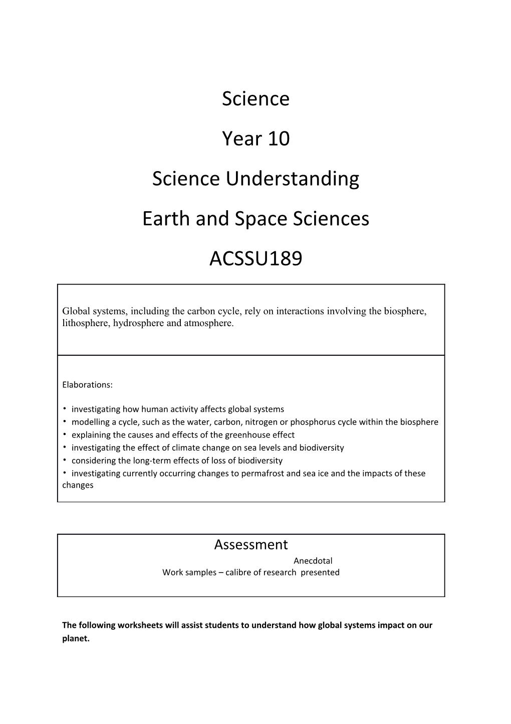 Earth and Space Sciences s1