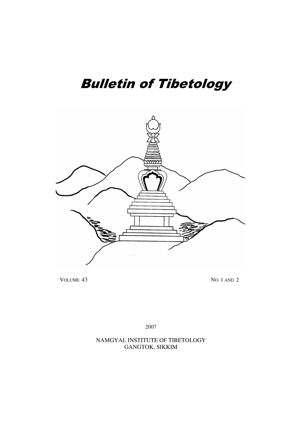 Bulletin of Tibetology