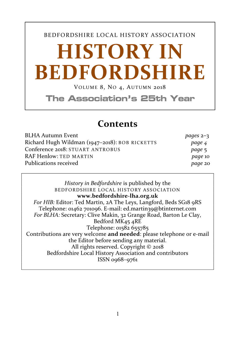 History in Bedfordshire