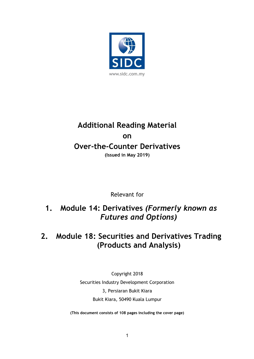 (OTC) Derivatives