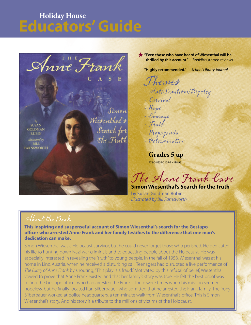 ANNE FRANK CASE: Simon Wiesenthal's